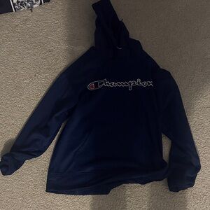 Champion Men's Navy Hoodie